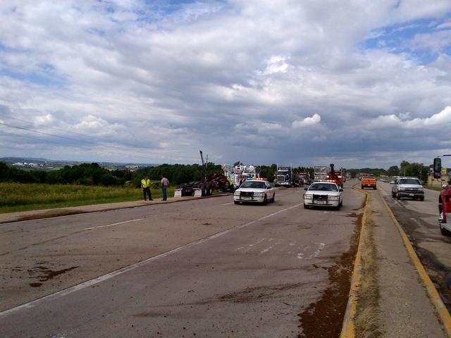 MVC on Hwy 20 at the IOCO Truck Stop 06.28.2013